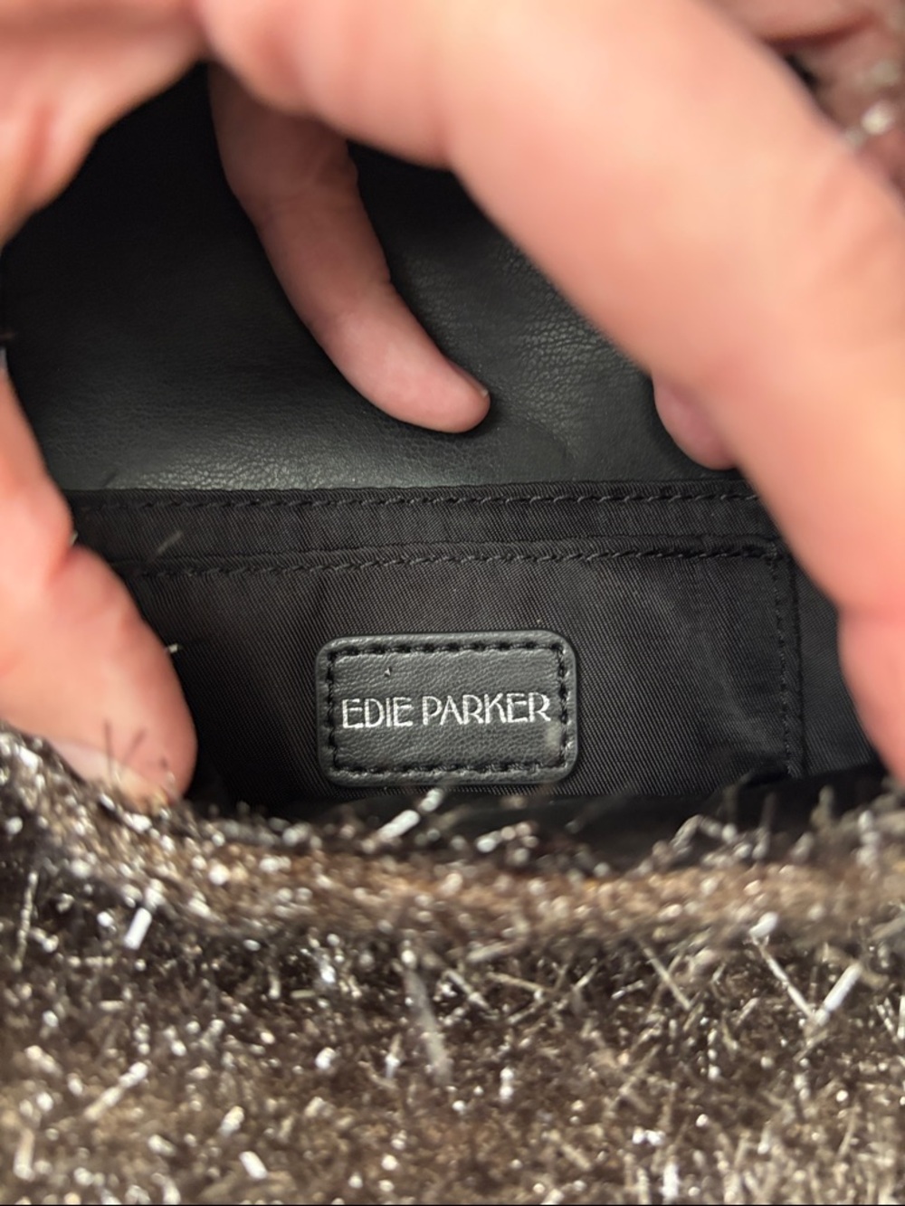 Edie Parker Gray Mini Grass Handbag - Picture 3 of 10